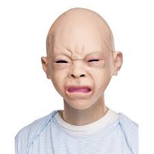 New Prop Creepy Baby Full Head Latex Rubber Masquerade Mask Funny Party Face Masks Halloween Costume Buy At The Price Of 7 99 In Aliexpress Com Imall Com