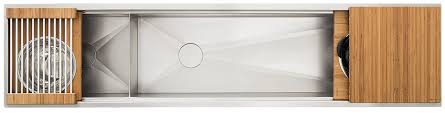 One side of the sink (typically the side facing the kitchen) is flattened and the opposite side (where the faucet sits) is rounded. A Convenient Size For Every Kitchen