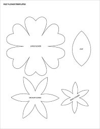 I especially love the realistic center bud. Printable Flower Templates Coloring Home
