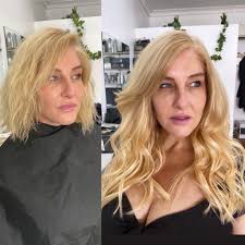 The line should go right down the middle of the head. A Guide On Hair Extensions For Short Hair Hair Adviser