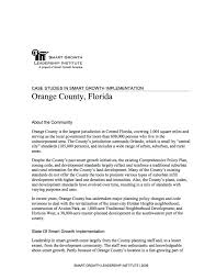 Orange county de lux für deine schönste zeit buchen! Case Studies In Smart Growth Implementation Orange County Florida Smart Growth America