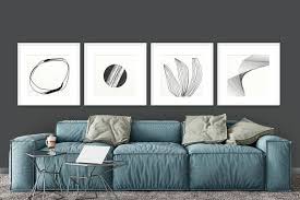 Set Of 4 Prints Abstract Art Print Set 4 Abstract Prints Geometric Art Prints Art Print Set Abstract Art Prints