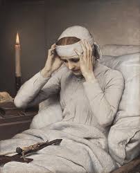 и вот мне приснилось что сердце мое не болит Katharina Emmerich By Gabriel Von Max 1885 Often While Yet Very Young She Used To Be Awakened Out Of Her Sleep By B Catholic Catholic Saints Catholic Church