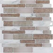 Stick on backsplash sticker tiles tiles stick on bathroom wall tiles peel and stick self adhesive removable stick on kitchen backsplash bathroom 3d wall sticker wallpaper tiles in polito design. Art3d 10 Sheet Premium Stick On Kitchen Backsplash Tiles 12 X12 Peel And Stick Self Adhesive Bathroom 3d Wall Tiles Marble Design Amazon Com
