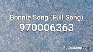 The first thing that you need to integrate music with roblox is a. Bonnie Song Full Song Roblox Id Roblox Music Code Youtube