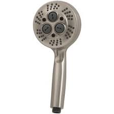 Jacuzzi Primo Brushed Nickel 3 Spray Shower Head Jacuzzi Drop In Bathtub Rectangular