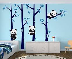 Black And White Bamboo Tree Wall Painting Pin On Chambre Art