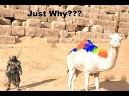 Also, it looks like chocobos from final fantasy are coming to the game? The Unicamel Ridiculous But Bet You Want One Assassins Creed Origins Youtube