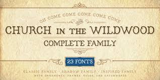 The cross and flame come to the altar. Church In The Wildwood Font Download