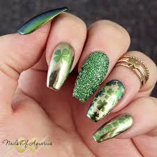 Patrick's day nail designs that are better than a pot o' gold. Lucky Charms St Patrick S Day Nail Art With Wildflowers Stamping Gel