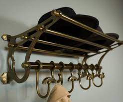 French Coatrack Luggage Rack Train Wall
