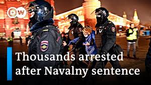 Navalny was jailed in february for two and a half years on charges he called politically motivated. Global Condemnation Of Kremlin Critic Alexei Navalny Sentence Dw News Youtube