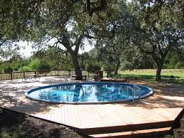 Round Above Ground Pool Spring Branch Tx Round Above Ground Pool Round Pool Pool Landscaping
