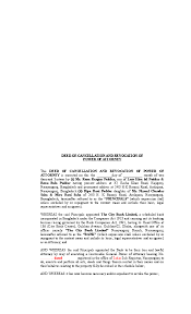 Collection of most popular forms in a given sphere. Doc Deed Of Cancellation And Revocation Of Power Of Attorney H M Masud Rana Academia Edu