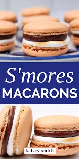 S Mores Macarons Recipe Kelsey Smith Recipe In 2020 Macaron Recipe Macaron Flavors French Macaroon Recipes