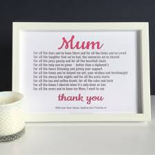 This Mum Poem Unframed Is The Perfect Thank Your Mum Mom For Any One Looking For A Unique And Original Gift Perfect Fo Mum Poems Thank You Poems Mom Poems