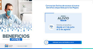 Jun 16, 2021 · el bono alivio pyme contempla el pago de $1 millón de pesos para las pequeñas empresas que se han visto afectadas por la pandemia. Sii On Twitter Bono Alivio Mypes Ya Esta Disponible Este Beneficio Destinado A Apoyar A Las Micro Y Pequenas Empresas Mas Informacion En Https T Co Bgtwxji04e Https T Co Wc0xr209sp