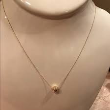 14k 1960's turquoise pom pom geometric ball charm/pendant yellow gold cqxk m. Jewelry Solid 14k Yellow Gold Ball Necklace New Poshmark