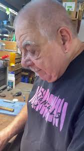 Bob just finished this kitchen knife as a gift. Ebony, sterling silver  accents, Chad Nichols Damascus, sterling Dragon pin. #terzuola  #customknives #customkitchenknife