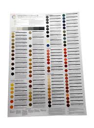 Li Pigment Colour Chart
