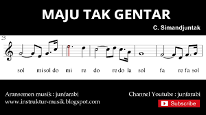 Download lagu terbaru 2021 mudah, cepat, nyaman. Not Angka Lagu Maju Tak Gentar Untuk Pianika