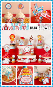 Vintage Carnival Circus Baby Shower Package Personalised Etsy Circus Baby Shower Carnival Baby Showers Baby Shower