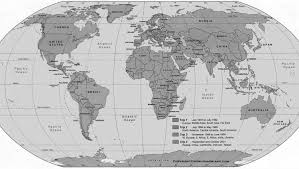 Black and white world map. Free Printable World Map With Country Name List In Pdf