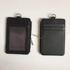 Pin On Pu Leather Id Badge Holder Id Card Case Holder Credit Card Holder