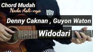 Chord Gitar Widodari Denny Caknan Feat Guyon Waton Youtube