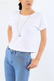 14 95 Tl Beyaz Duble Kol Crop Tisort 29694b Modamizbir 2020 Moda Moda Stilleri Mankenler