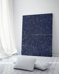 Canvas Wall Art Constellation Map Vintage Star Map Star