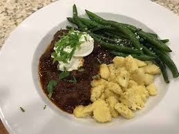Pinterest is useful for recipes. Cauliflower Spaetzle