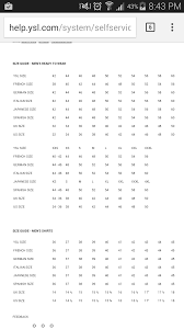 help with saint laurent sizing malefashionadvice