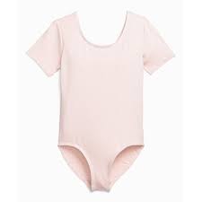 danskin girls short sleeve cotton ballet leotard