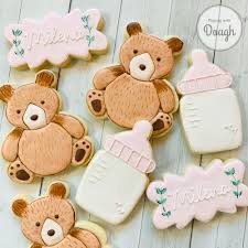 Shop with afterpay on eligible items. Bear Baby Shower Cookies Playing With Dough
