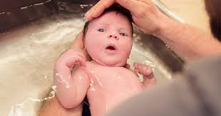 Baby juna has great bathing in the morning after gets up before feeding. The Simple Activity To Help Dad Bond With Baby Tell Me Baby