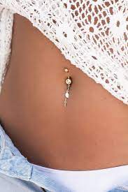 Gold Leaf Belly Button Ring Tiny Leaf Belly Button Piercing Boho Chic Navel Ring Leaf Char Belly Button Piercing Belly Jewelry Belly Button Piercing Jewelry