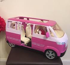 Barbie Car Bus 4 To 6 Seater Vw Volkswagen Microbus Mattel 2002 Sounds Doll Barbie Doll Car Barbie Car Barbie Toys