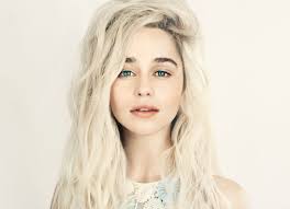 Let divide the topic in types of blonde for example 'platinum blonde' or 'honey blonde' and even 'tinted blonde'! Wallpaper Face Women Model Simple Background Long Hair Blue Eyes Open Mouth Looking At Viewer Wavy Hair Singer Actress Emilia Clarke Platinum Blonde Nose Skin Head Supermodel Beauty Eye Lip Blond