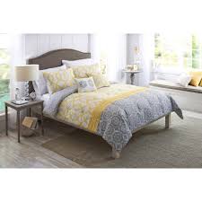 Andency stripe comforter set full size (79x90 inch), 3 pieces gray and blue patchwork striped comforter, soft microfiber down alternative comforter bedding set with corner loops comfort spaces colin 9 piece comforter set all season microfiber stripe printed bedding and sheet with 2 side pockets, full, red/grey Better Homes Gardens Full Medallion Yellow Gray Comforter Set 5 Piece Walmart Com Walmart Com
