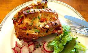 Brotscheiben Auflauf Lebensmittel Essen Snack Ideen Auflauf