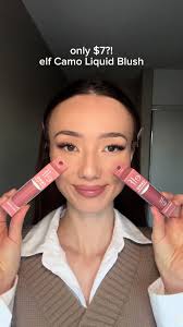 only $7?!! elf Camo liquid blush 💕 in shade Dusty Rose and Suave Mauve  @e.l.f. Cosmetics #elfcosmetics #camoliquidblush #liquidblush #makeupreel  #blushpink #drugstoremakeup Elf cosmetics