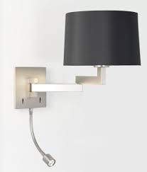 Time left 6d 4h left. Bedside Wall Light With Built In Led Reading Light In Matt Nickel Finish