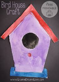 Bird Crafts For Toddlers Bird House Printable Craft Bird Crafts Preschool Bird Crafts Bird Nest Craft