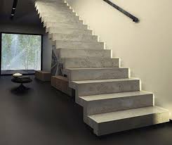 Indoor and outdoor led stair lighting. Concrete Staircase Stair Designs For A Modern Home Stairway Design Stairs Design Modern Concrete Staircase