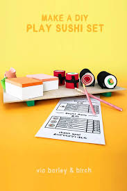 Make An Easy No Sew Diy Play Sushi Set Fun Crafts For Kids Diy Diy Sewing