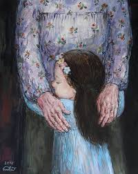 Nino Chakvetadze S Art Mother Painting Mother Art Hug Illustration