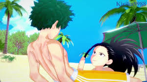 Momo Yaoyorozu And Izuku Midoriya Have Intense Sex On The Beach. - My Hero  Academia Hentai - FAPCAT