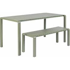Product title better homes and gardens collin wood and metal dining table average rating: Zuiver Vondel Garden Dining Table Green
