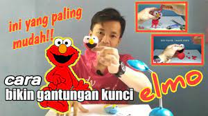 Key Chain Elmo Gantungan Kunci Kain Flanel Kain